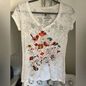 Unique Graphic Bird Shirt - M